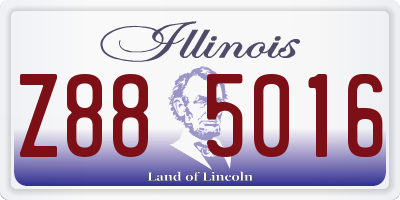 IL license plate Z885016