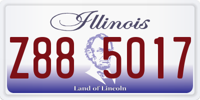 IL license plate Z885017