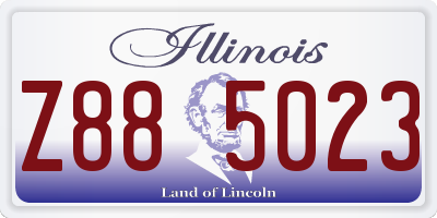 IL license plate Z885023