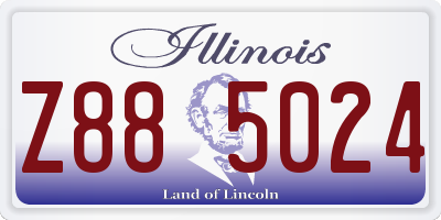 IL license plate Z885024