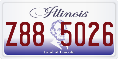 IL license plate Z885026