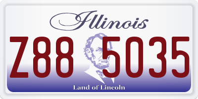 IL license plate Z885035