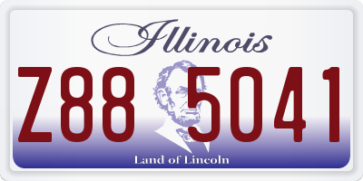 IL license plate Z885041