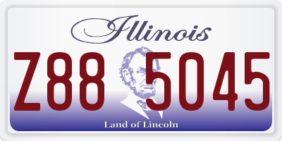 IL license plate Z885045