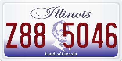 IL license plate Z885046