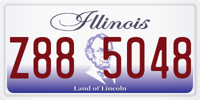 IL license plate Z885048