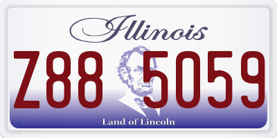 IL license plate Z885059