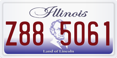 IL license plate Z885061