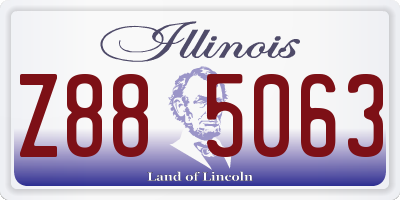 IL license plate Z885063