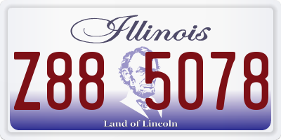 IL license plate Z885078
