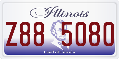 IL license plate Z885080