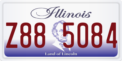 IL license plate Z885084