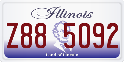 IL license plate Z885092