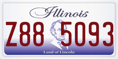 IL license plate Z885093