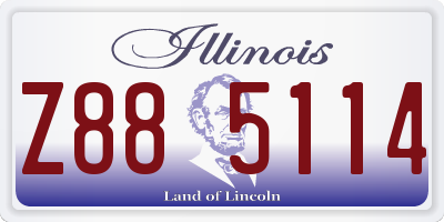 IL license plate Z885114