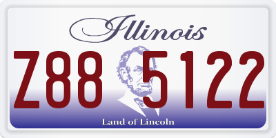 IL license plate Z885122
