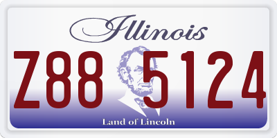 IL license plate Z885124