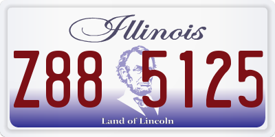 IL license plate Z885125