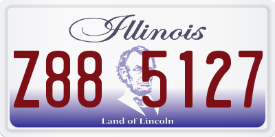 IL license plate Z885127