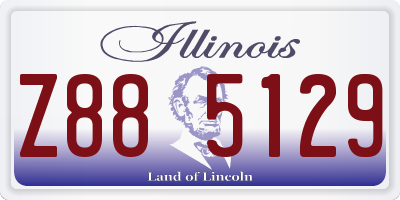 IL license plate Z885129