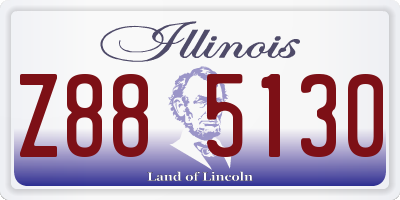 IL license plate Z885130
