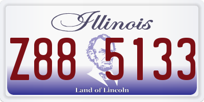 IL license plate Z885133