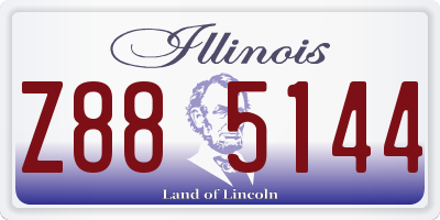 IL license plate Z885144