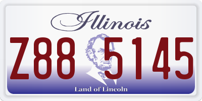 IL license plate Z885145