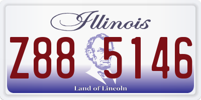 IL license plate Z885146