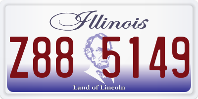 IL license plate Z885149