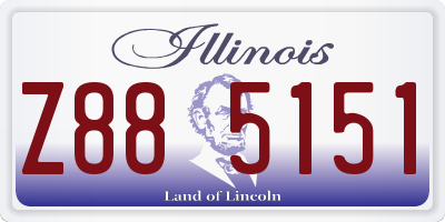 IL license plate Z885151