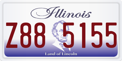 IL license plate Z885155