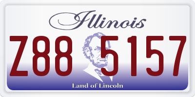 IL license plate Z885157