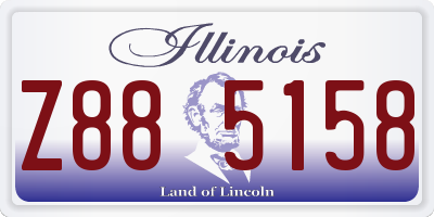 IL license plate Z885158