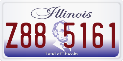 IL license plate Z885161