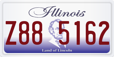 IL license plate Z885162