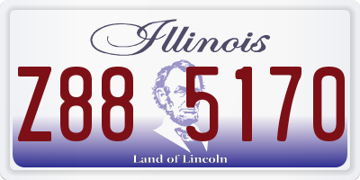 IL license plate Z885170