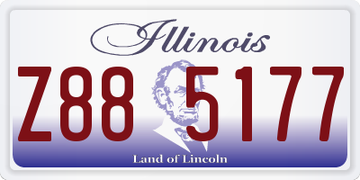 IL license plate Z885177