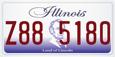 IL license plate Z885180