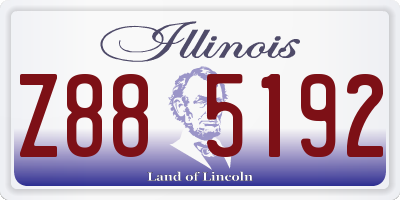 IL license plate Z885192