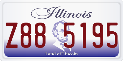 IL license plate Z885195