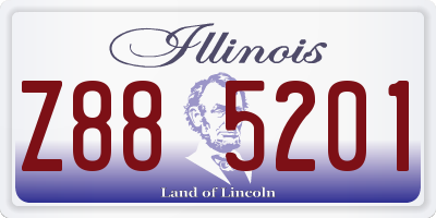 IL license plate Z885201