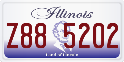 IL license plate Z885202