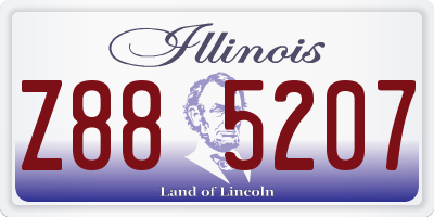 IL license plate Z885207