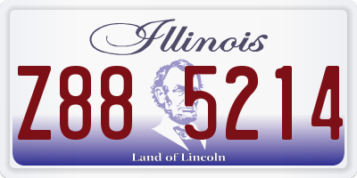 IL license plate Z885214