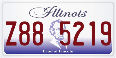 IL license plate Z885219