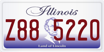 IL license plate Z885220