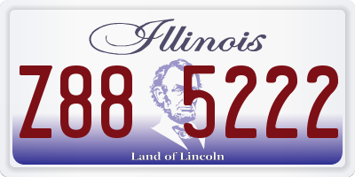 IL license plate Z885222