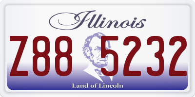 IL license plate Z885232