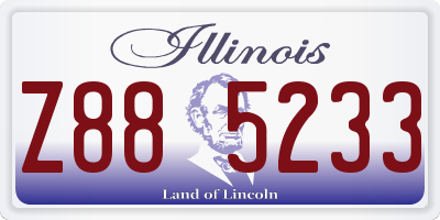 IL license plate Z885233